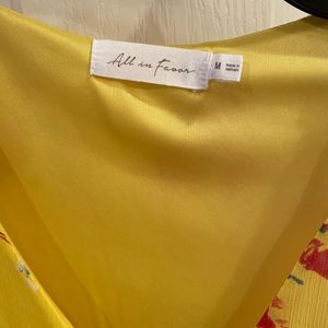 Brand: All in Favor; Size: Medium. Dress was worn once.